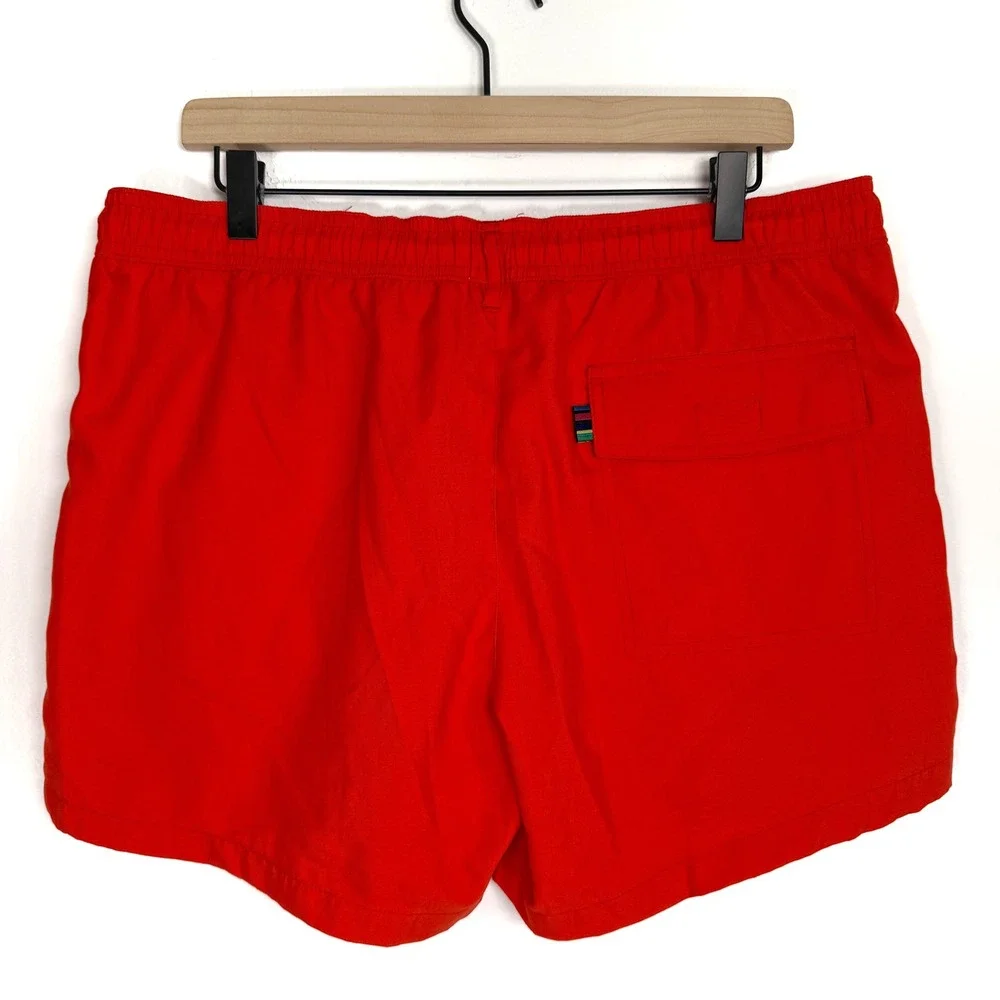 Paul Smith XL Swimwear Red Zebra Logo Swim Trunks Shorts Mens‎ NWT